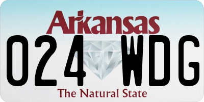 AR license plate 024WDG