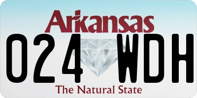 AR license plate 024WDH