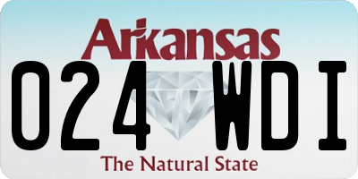 AR license plate 024WDI