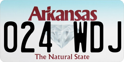 AR license plate 024WDJ