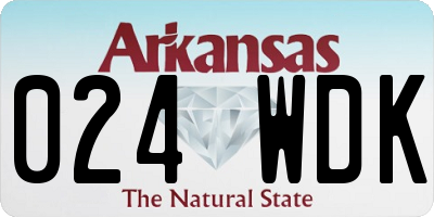 AR license plate 024WDK