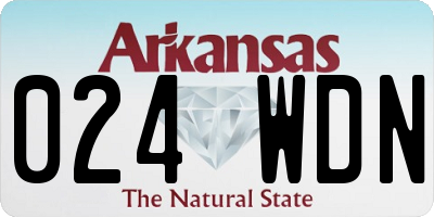 AR license plate 024WDN