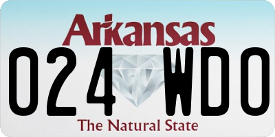 AR license plate 024WDO