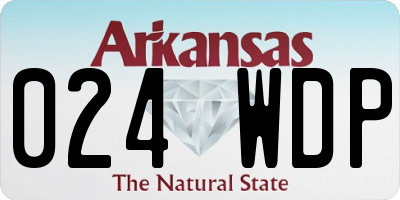AR license plate 024WDP