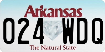 AR license plate 024WDQ