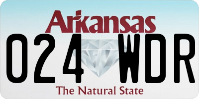 AR license plate 024WDR