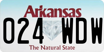 AR license plate 024WDW