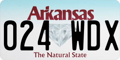 AR license plate 024WDX