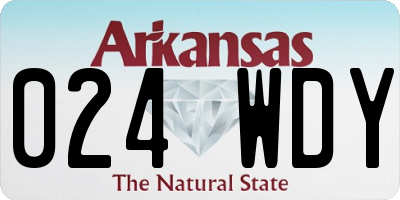 AR license plate 024WDY