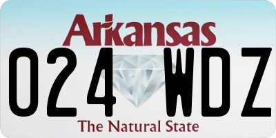 AR license plate 024WDZ