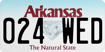 AR license plate 024WED