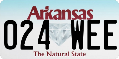 AR license plate 024WEE