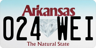 AR license plate 024WEI