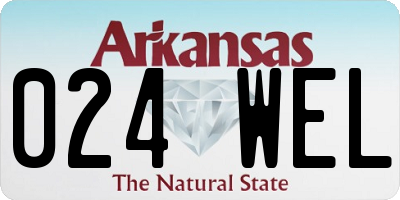 AR license plate 024WEL