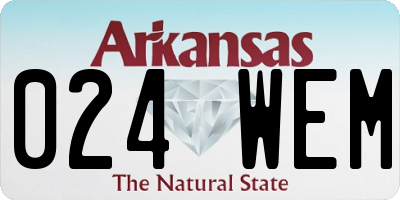 AR license plate 024WEM