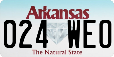 AR license plate 024WEO
