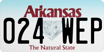 AR license plate 024WEP