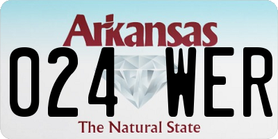 AR license plate 024WER