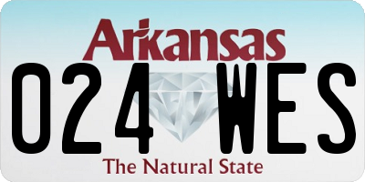 AR license plate 024WES