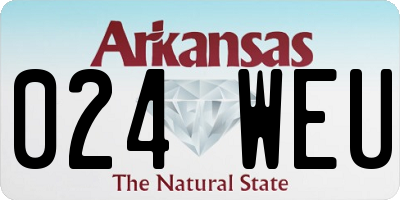 AR license plate 024WEU