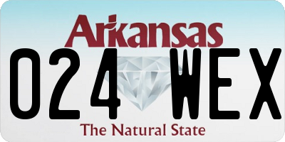 AR license plate 024WEX