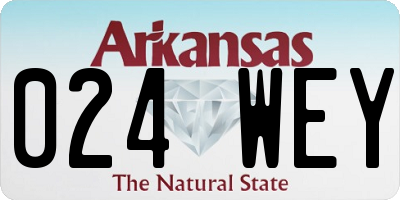 AR license plate 024WEY