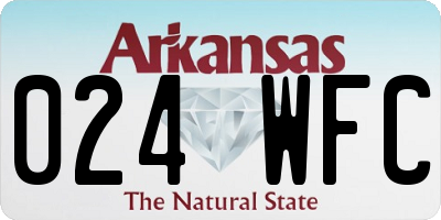 AR license plate 024WFC