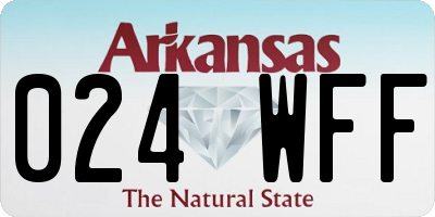 AR license plate 024WFF