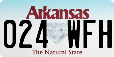 AR license plate 024WFH