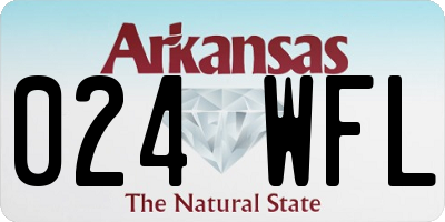 AR license plate 024WFL