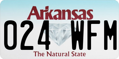 AR license plate 024WFM