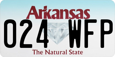 AR license plate 024WFP