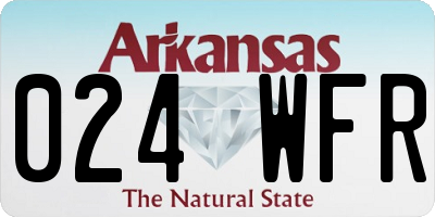 AR license plate 024WFR