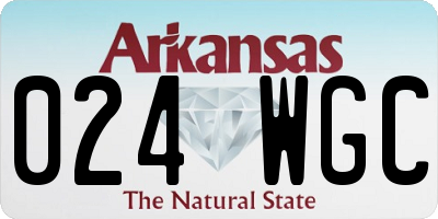AR license plate 024WGC