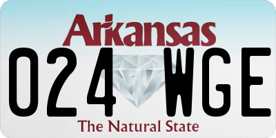 AR license plate 024WGE