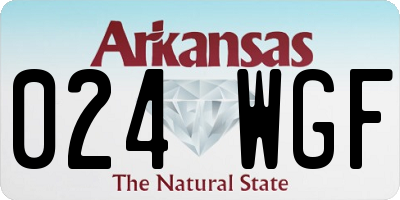 AR license plate 024WGF