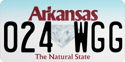 AR license plate 024WGG