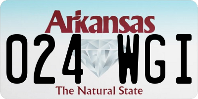 AR license plate 024WGI
