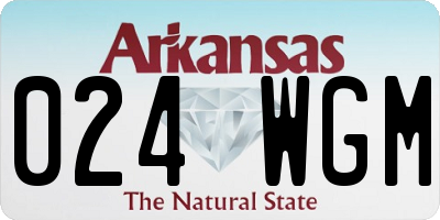 AR license plate 024WGM