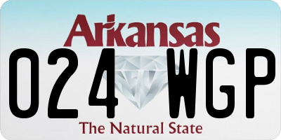AR license plate 024WGP