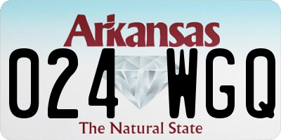 AR license plate 024WGQ