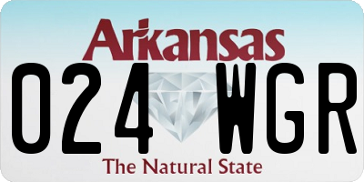 AR license plate 024WGR