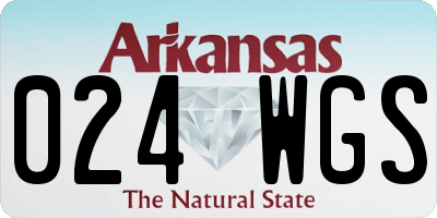 AR license plate 024WGS