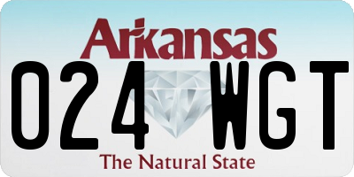AR license plate 024WGT