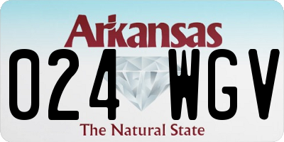 AR license plate 024WGV