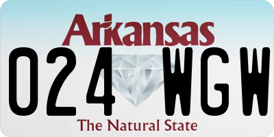 AR license plate 024WGW