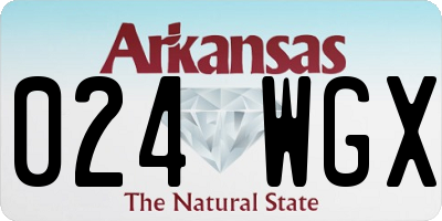 AR license plate 024WGX