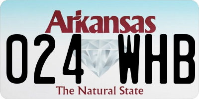 AR license plate 024WHB