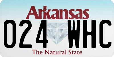 AR license plate 024WHC