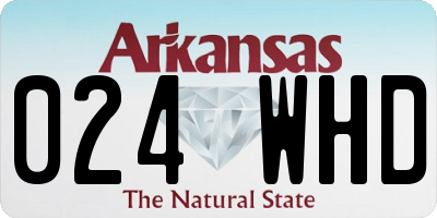 AR license plate 024WHD